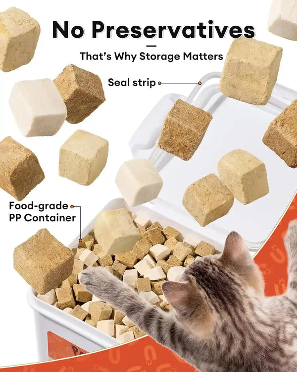 3-In-1 Freeze-Dried Mixed Liver Treats for Dogs & Cats, 17.63 Oz, Beef Liver, Chicken Liver & Chicken, Single-Ingredient Proteins, Meal Topper, Resealable Bag2