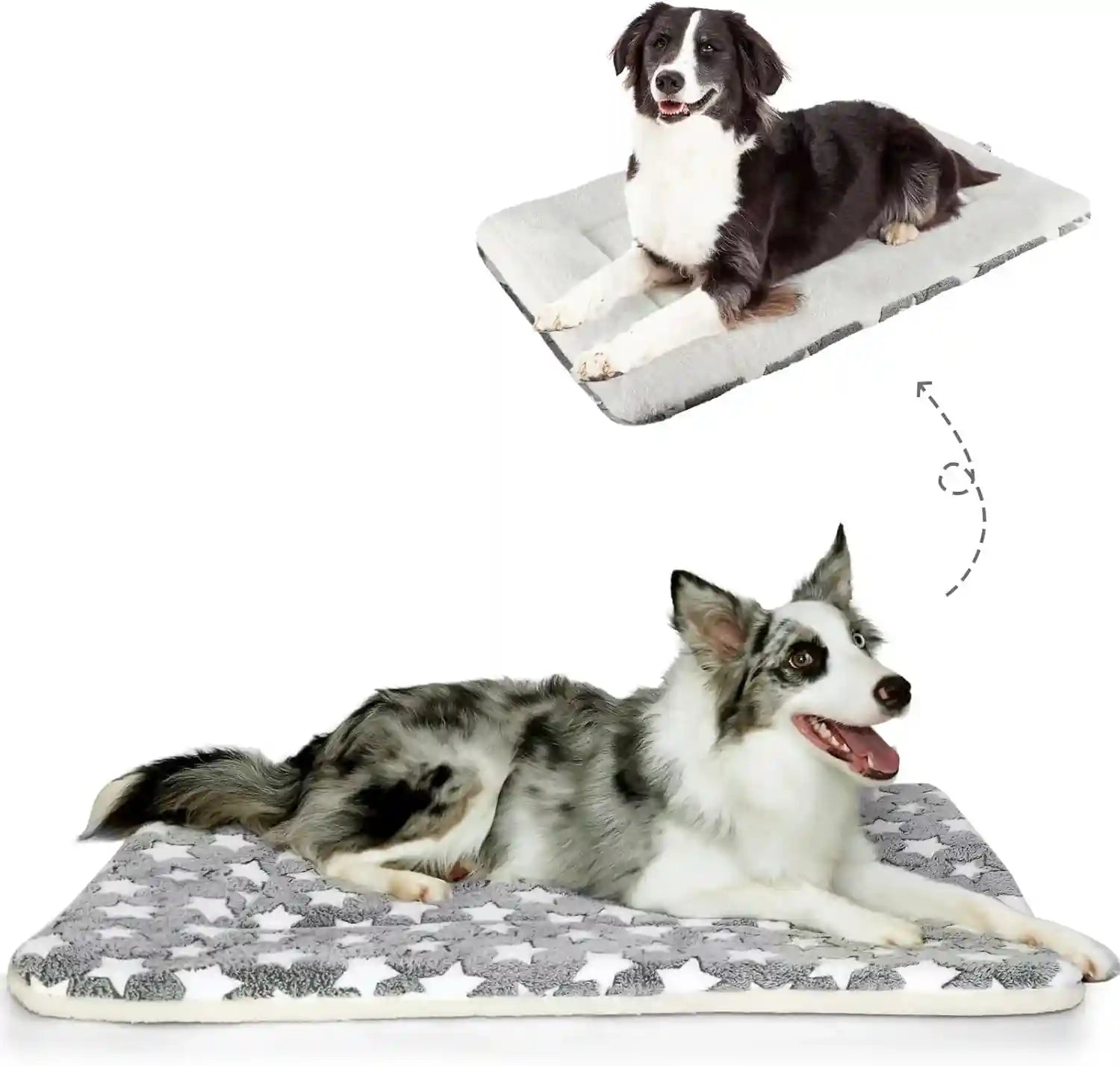 mora-pets-dog-crate-pad-ultra-soft-pet-bed-with-cute-star-print-washable-mat-for-large-medium-small-dogs-reversible-fleece-kennel-liner-cat-bed-23-x-18-inch-brown