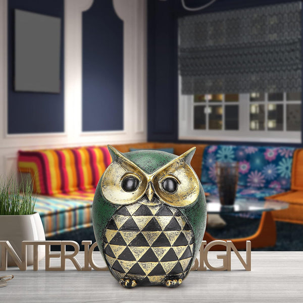 Owl Statue for Home Decor Accents,Owl Decor for Modern Bathroom Bookshelf Bedroom Mantle Living Room Home Office TV Stand Shelf Boho Decorations,Retro Decor Small Bird Items Gift for Women5