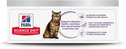 Hill'S Science Diet Sensitive Stomach & Skin Wet Cat Food Variety Pack | #1 Veterinarian Recommended, Adult Formula, Tuna & Vegetable, Chicken & Vegetable, 2.9 Oz. Cans, 12-Pack2