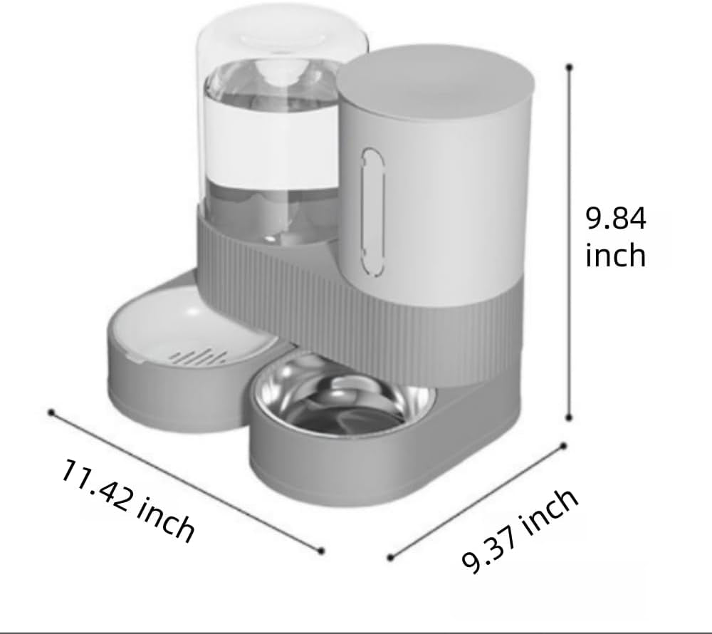 gravity-cat-feeder-and-water-dispenser-2-in-1-automatic-cat-feeder-with-180-degree-rotatable-2-pack-large-capacity-self-feeding-for-small-medium-dog-puppy-kitten-black-0-8-gallon-x-2