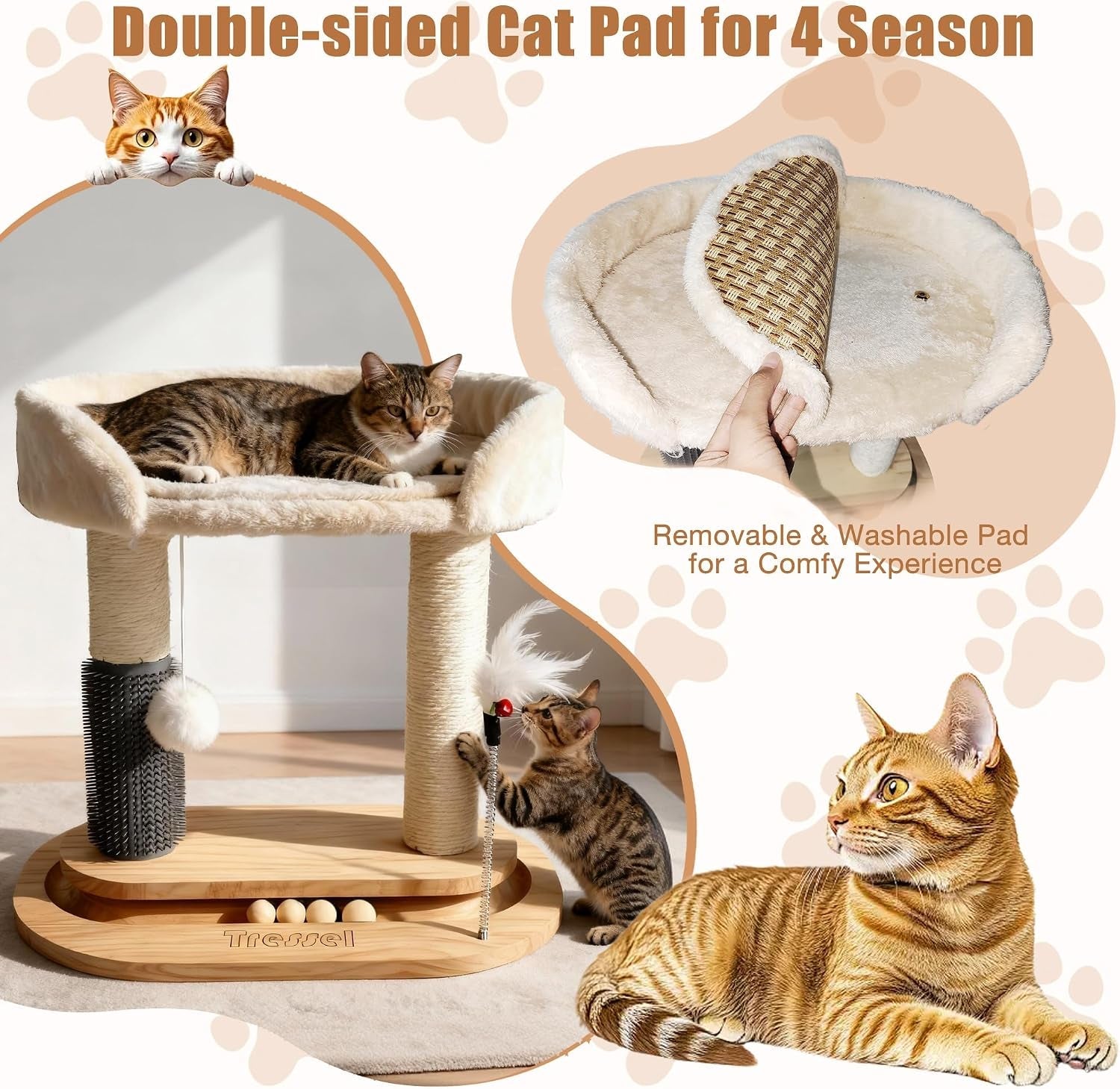 small-wooden-cat-tree-for-kittens-and-small-cats-6-in-1-cat-tower-for-indoor-cats-with-bed-sisal-scratching-post-self-grooming-brush-ball-track-plush-ball-and-feather-toy-16-5-h