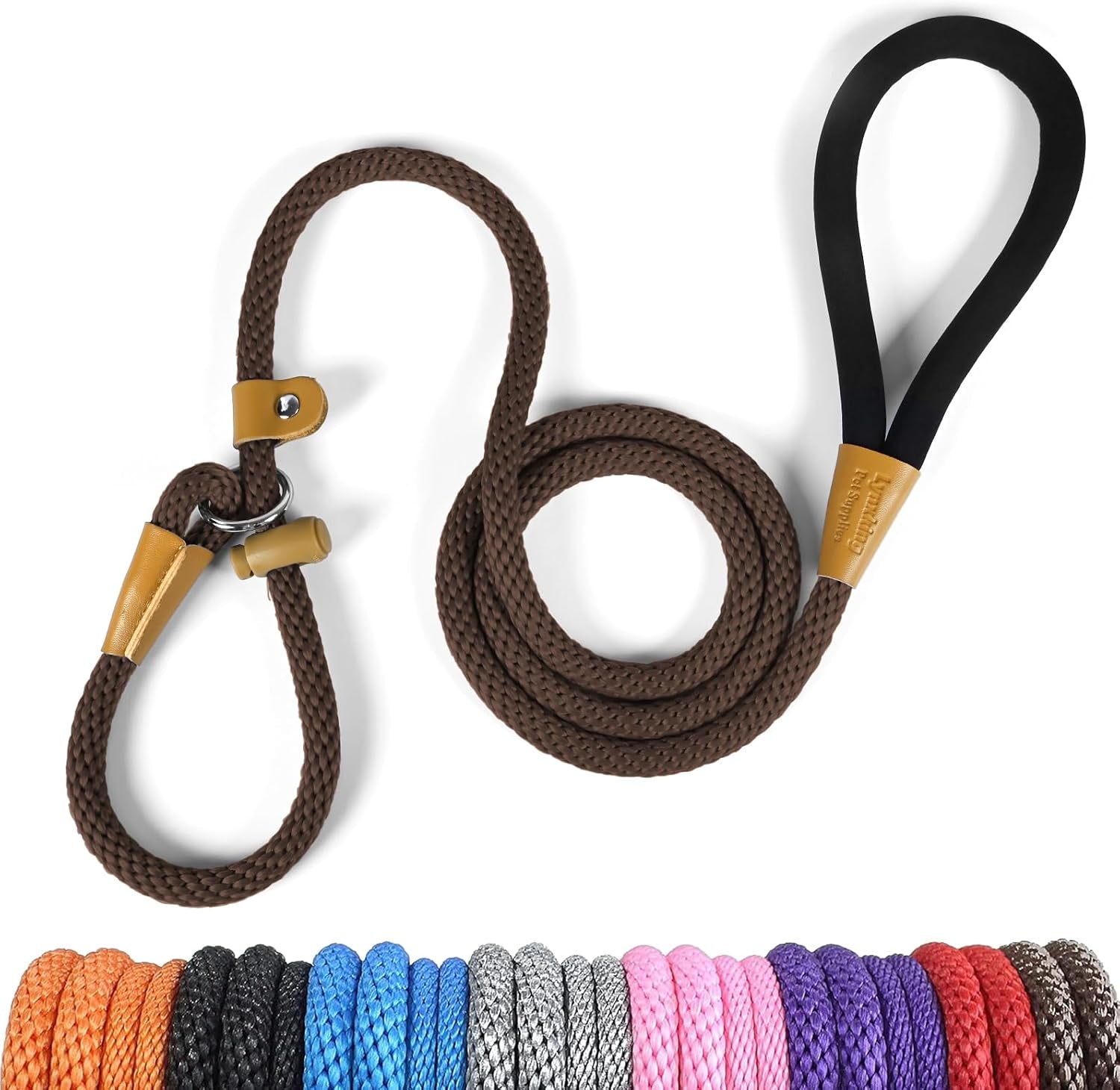 lynxking-dog-leash-slip-lead-5-6-8-ft-dog-training-leash-strong-heavy-duty-rope-no-pull-training-lead-leashes-for-dogs