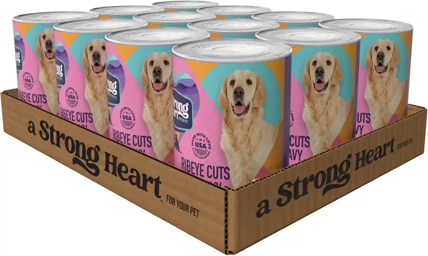 a-strong-heart-wet-dog-food-cuts-in-gravy-with-beef-13-2-oz-cans-pack-of-12-complete-balanced-all-life-stages-made-in-usa