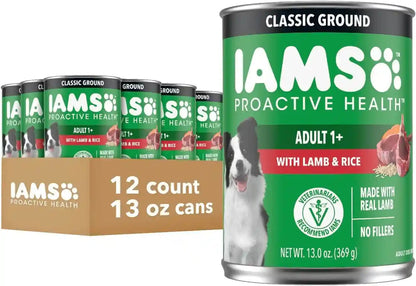 IAMS Proactive Health Ground Wet Dog Food, Chicken, 13 Oz, 12 Pack | Made with Real Chicken, Omega-6 for Skin & Coat, No Fillers or Artificial Flavors, 100% Complete & Balanced Adult Maintenance15