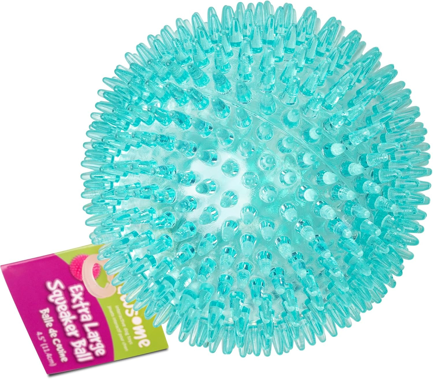 gnawsome™-4-5-spiky-squeaker-ball-dog-toy-extra-large-cleans-teeth-and-promotes-good-dental-and-gum-health-for-your-pet-colors-will-vary-4-5