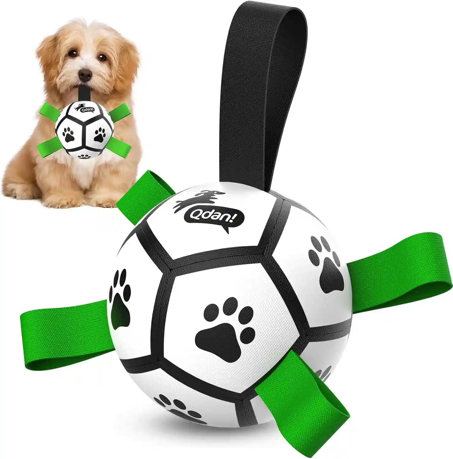 qdan-dog-toys-dog-balls-6-inch-dog-soccer-ball-with-straps-herding-balls-dog-birthday-toy-balls-for-20-40lbs-dogs-outdoor-puppy-toys-to-keep-them-busy-interactive-toy-for-tug-pool-water-toy-ball