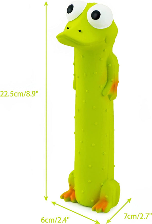 CHIWAVA 3PCS 9" Squeaky Latex Dog Toy Standing Stick Animal for Medium Dogs | Puppy Fetch Interactive Play for Small Medium Dog,Indoor & Outdoor Training Toys,Assorted Colors6
