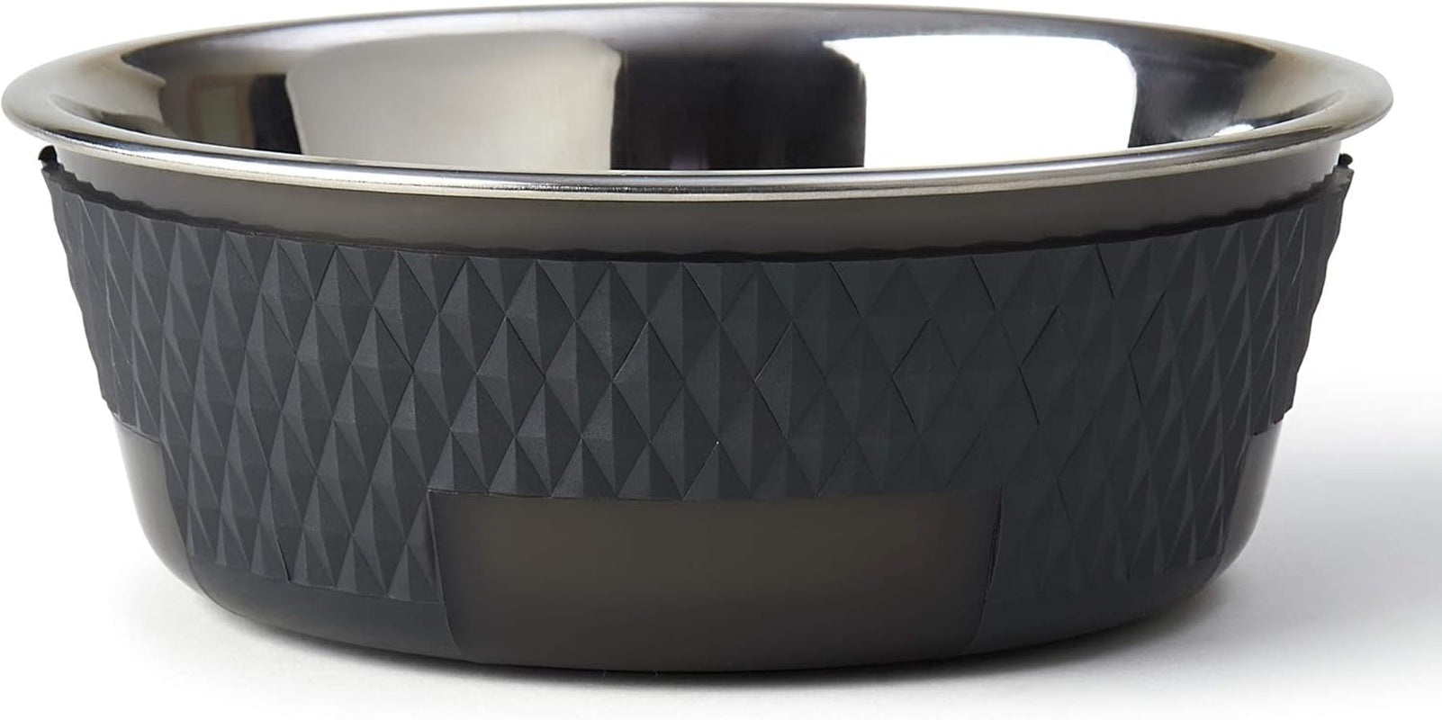 petrageous-16019-kona-stainless-steel-non-slip-dishwasher-safe-dog-bowl-3-75-cup-6-75-inch-diameter-2-5-inch-tall-for-medium-and-large-dogs-and-cats-30-ounce-grey