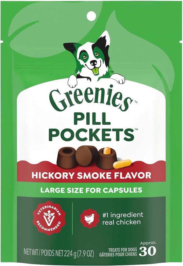Greenies Pill Pockets Large Size Dog Treats, Peanut Butter, 15.8 Oz | Vet-Recommended, Capsule Size, Low Calorie, Odor Masking, Stress- and Mess-Free Medication Experience21