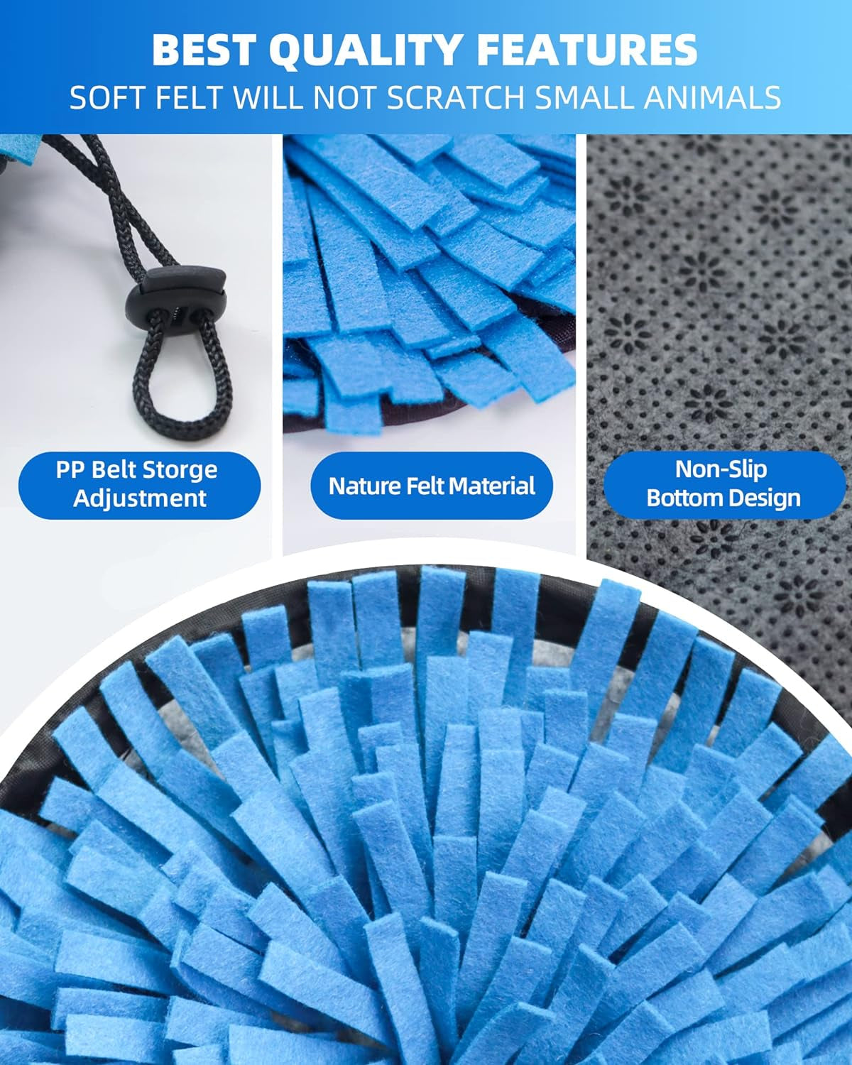rabbit-foraging-mat-interactive-feed-game-for-boredom-small-pet-puzzle-toy-ovmkov-9-44-x-9-44-polar-fleece-snuffle-pad-bed-nosework-feeding-mat-for-bunny-hamster-guinea-pigs-ferrets-chinchillas