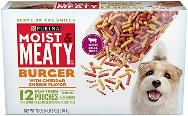 Purina Moist and Meaty Steak Flavor Soft Dog Food Pouches - 36 Ct. Pouch13