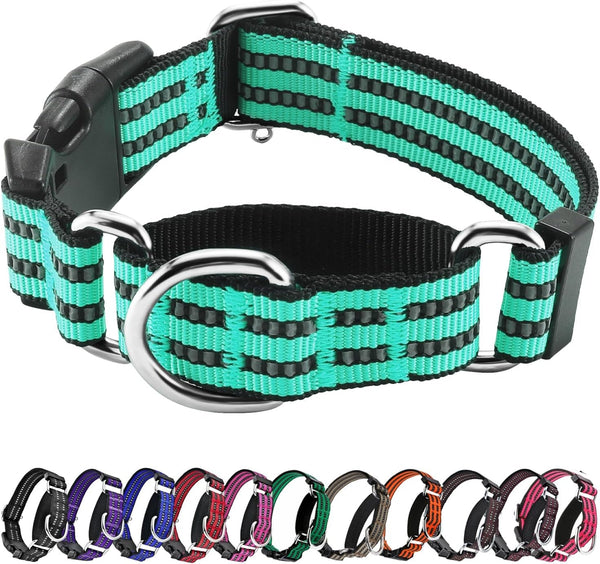 Martingale Collars for Dogs, Reflective Escape Proof Training Dog Collars with Quick Release Buckle,Adjustable No Slip Nylon Dog Collar for Medium Pets11