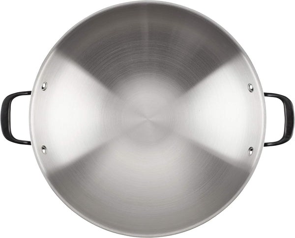 Kitchenaid 5-Ply Clad Stainless Steel Induction Wok Pan, 15-Inch, Polished Stainless Steel9
