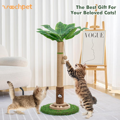 Woochpet Tall Cat Scratching Post,Cat Toys,Cat Scratcher Tree for Large Cat | Heavy Duty,Protect Sofa,Modern Boho,Cat Ball Track,Cat Tree,For Indoor Cats9