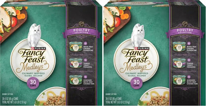 Fancy Feast Purina Medleys Poultry Wet Cat Food, 3 Oz Cans, 30-Pack9