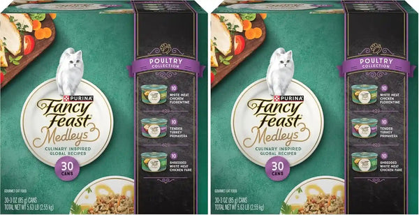 Fancy Feast Purina Medleys Poultry Wet Cat Food, 3 Oz Cans, 30-Pack9