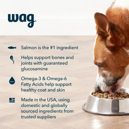 Amazon Brand - Wag Wholesome Grains Dry Dog Food with Salmon and Brown Rice, 30 Lb Bag (Pack of 1)3