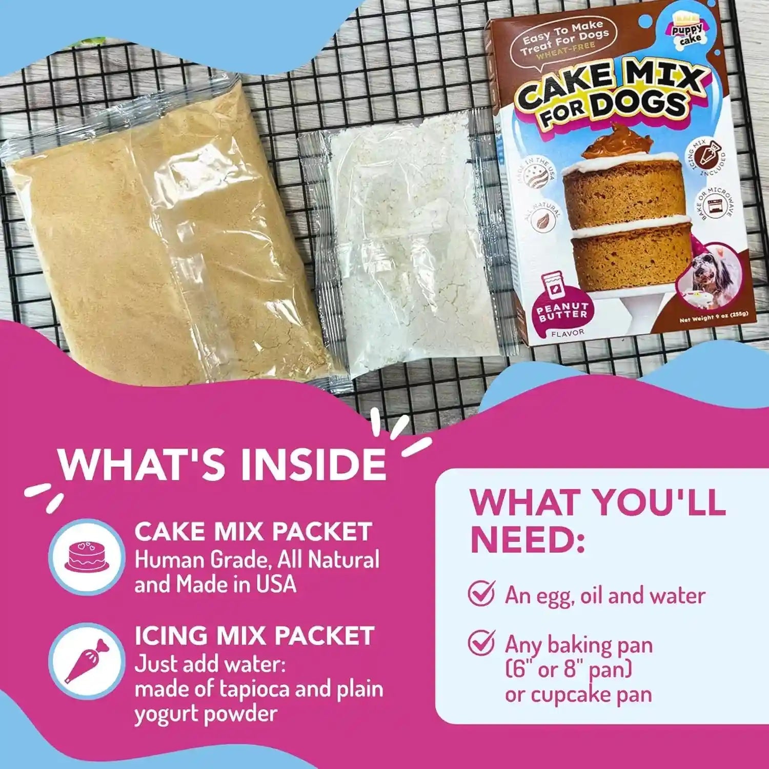 puppy-cake-peanut-butter-dog-birthday-cake-mix-with-icing-wheat-free-easy-to-bake-microwave-natural-ingredients-made-in-the-usa