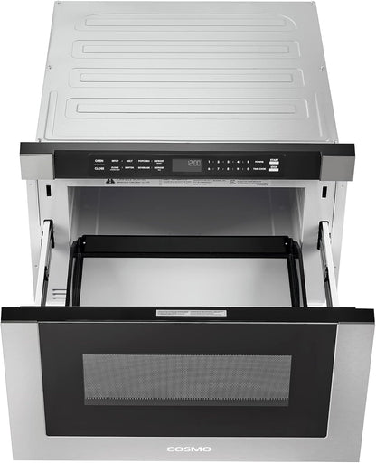 24 In. Haven Coll 1.2 Cu. Ft. Built-In Microwave Drawer, Stainless Steel |  COS-12MWDSS-NH Touch Controls, 11 Power Levels, 1000W, Child Lock Function, Defrost Functions, Automatic Presets7
