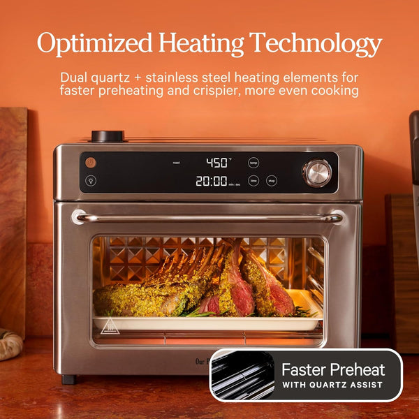 Our Place Wonder Oven Pro, 8-In-1 Digital Air Fryer Oven, 3-Rack, 32 Qt | Non-Toxic Air Fryer Toaster Oven Combo; Basket, Rack, Pan, Tray; Air Fry, Toast, Roast, Bake, Reheat, Broil, Proof, Dehydrate4