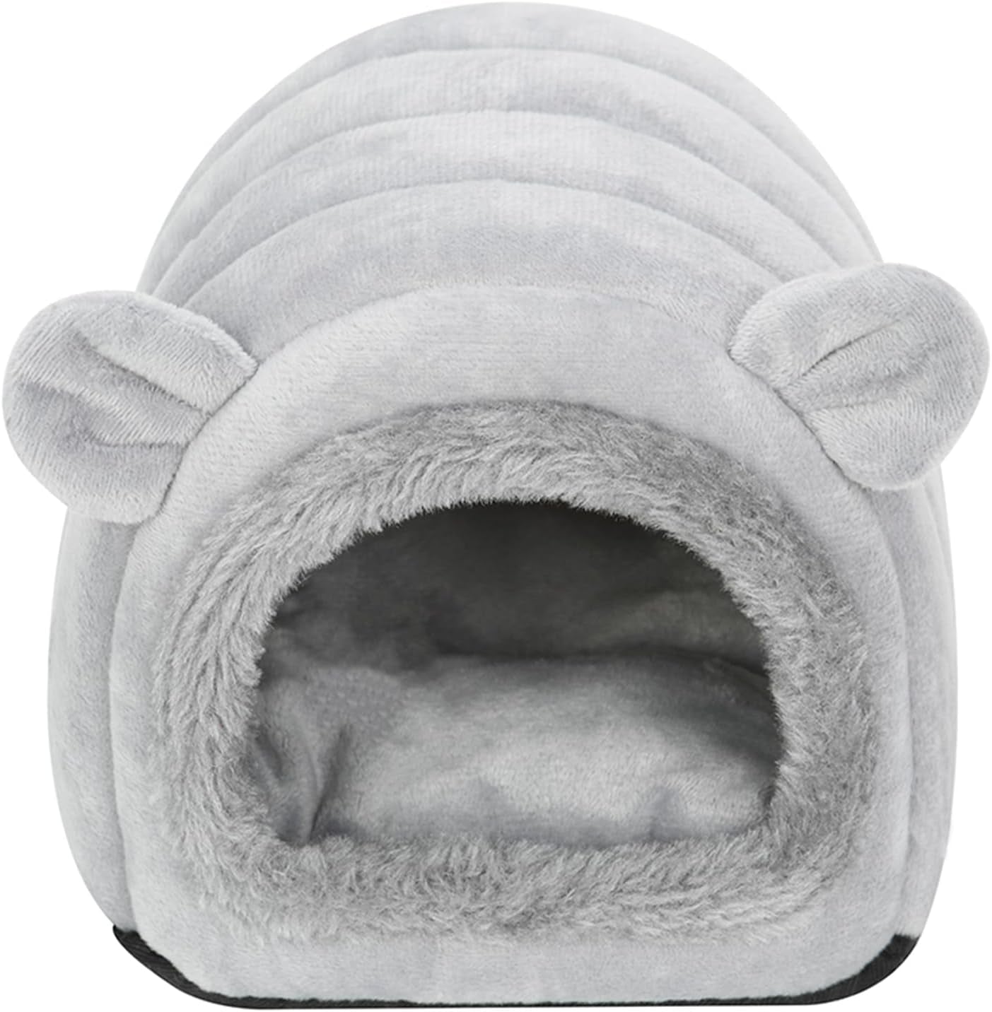 hedgehog-bed-cave-nest-hideout-hamster-guinea-pigs-small-animals-cage-supplies-warm-house-gray