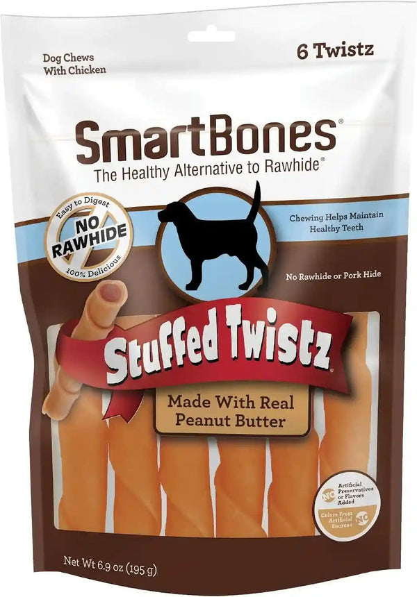 Smartbones Smart Twist Sticks, Rawhide Free Dog Chew Sticks, Made with Real Chicken, 50 Sticks , 9.7 Ounce (Pack of 1)15