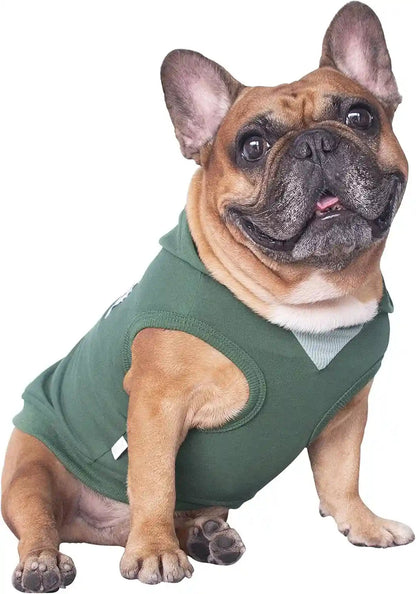 Ichoue French Bulldog Frenchie Clothes Hoodies for Dogs Pug English Boston Terrier Bully Pitbull Corgi Sweatshirt Sweater Clothing - Khaki/Xlarge15