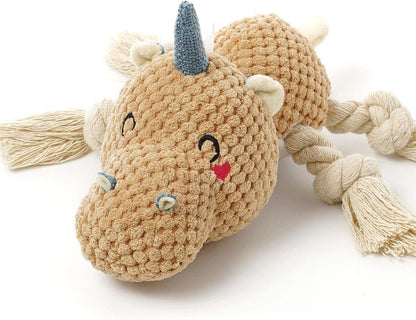 Tug of War Dog Toy, Crinkle Dog Toys for Large Dog, Soft Dog Plush Toy with Squeaky, Stuffed Animal for Dogs (Tug Series, Donkey)9