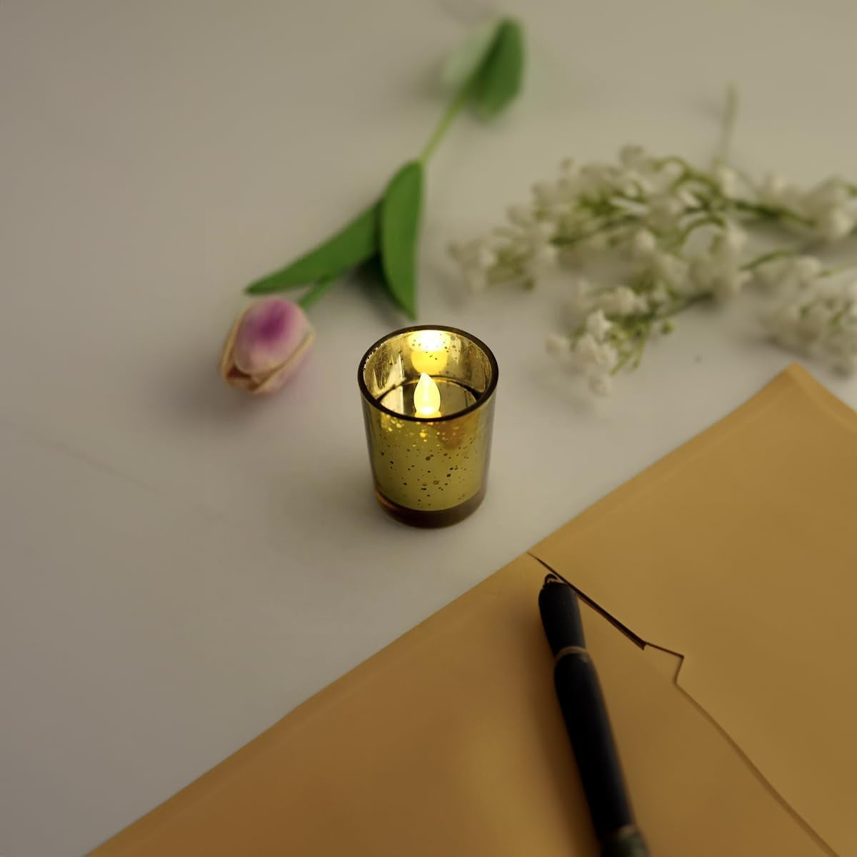 wgv-gold-speckled-tea-light-votive-candle-holder-2-2x2-75-small-tiny-utility-cylinder-mercury-glass-vase-home-accent-decor-6-pieces