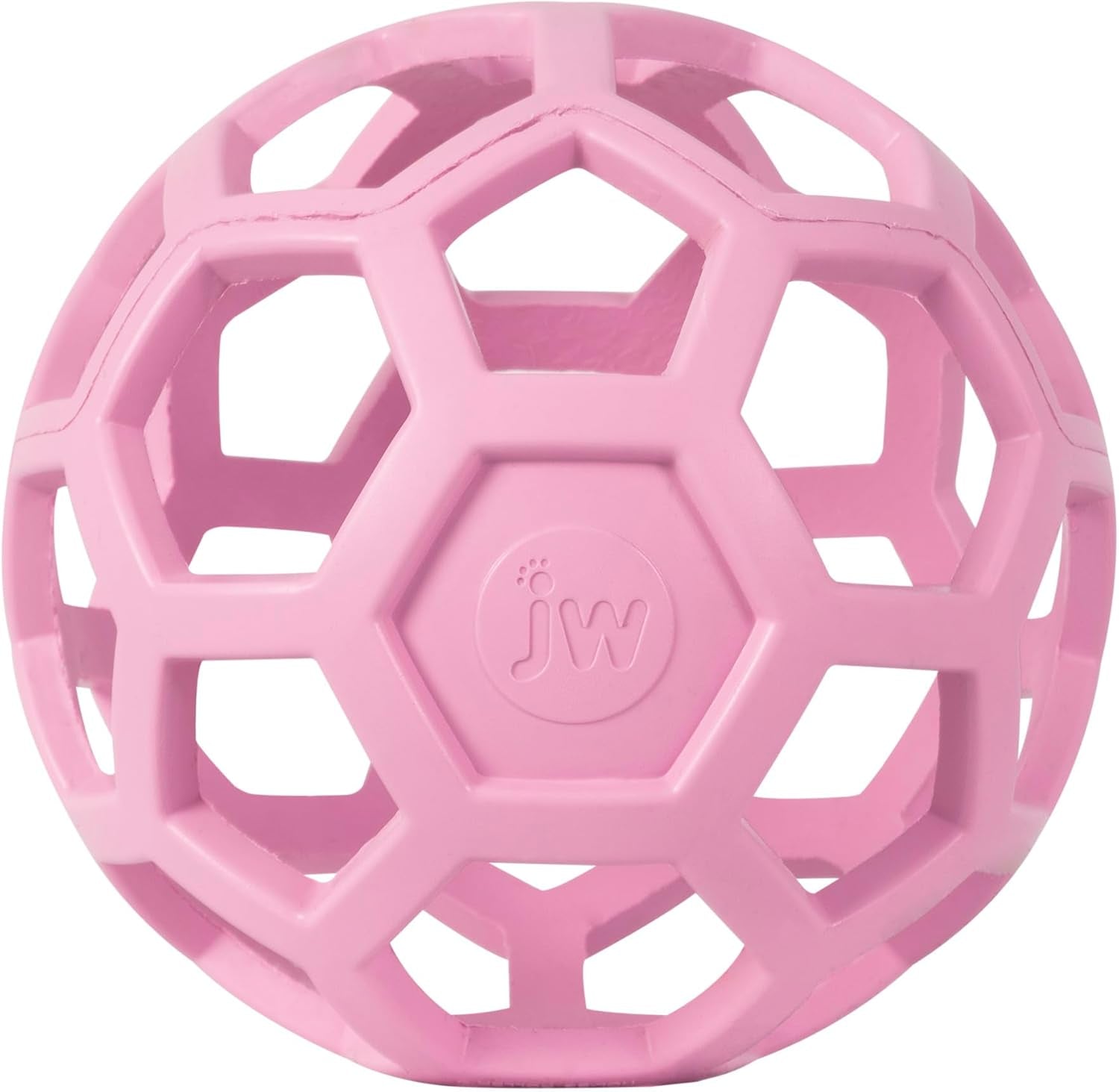jw-pet-hol-ee-roller™-dog-toy-puzzle-ball-natural-rubber-small-3-inch-diameter-pink