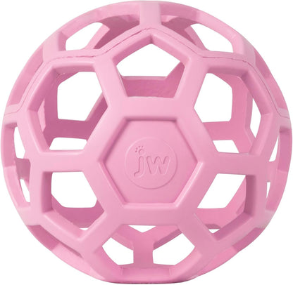 JW Pet Hol-Ee Roller™, Dog Toy Puzzle Ball, Natural Rubber, Small (3 Inch Diameter), Pink6