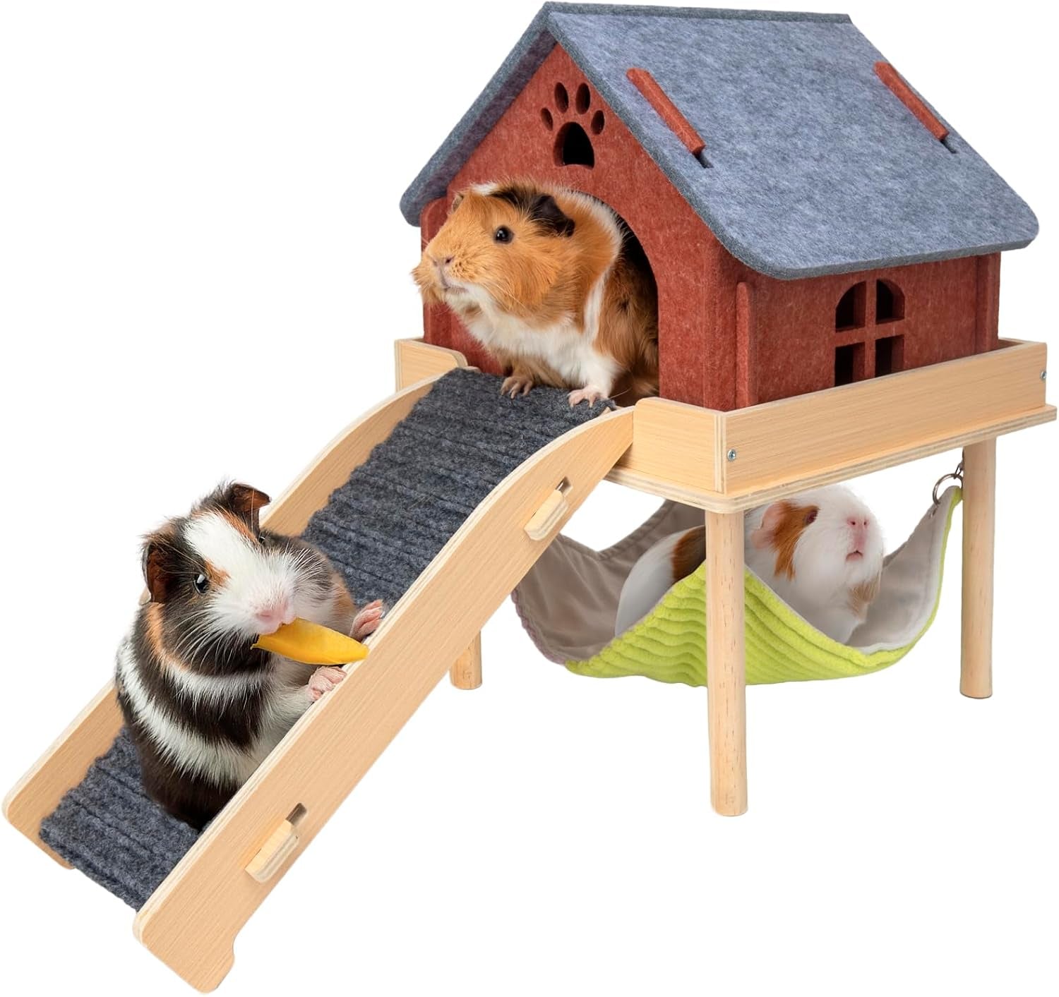 besnew-3-in-1-enlarged-guinea-pig-hammock-wooden-guinea-pig-hideout-with-house-platform-stairs-small-animal-toys-for-hiding-sleeping-activities