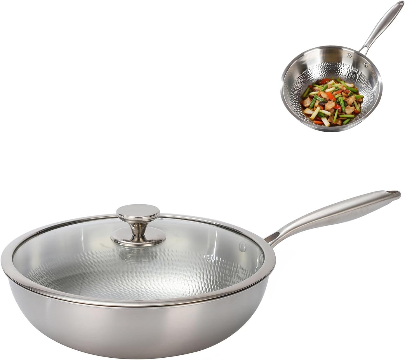 titanium-hammered-wok-pan-with-lid-pure-titanium-pans-for-cooking-no-coating-non-stick-flat-bottom-wok-ultra-durable-scratch-resistant-compatible-with-all-cooktops-12-6in