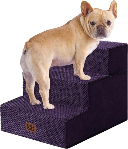 EHEYCIGA Dog Stairs for Bed 18" H, Dog 4-Steps for High Bed, Olive Green | Pet Steps for Small Dogs and Cats, Non-Slip Balanced Pet Ramp Indoor41