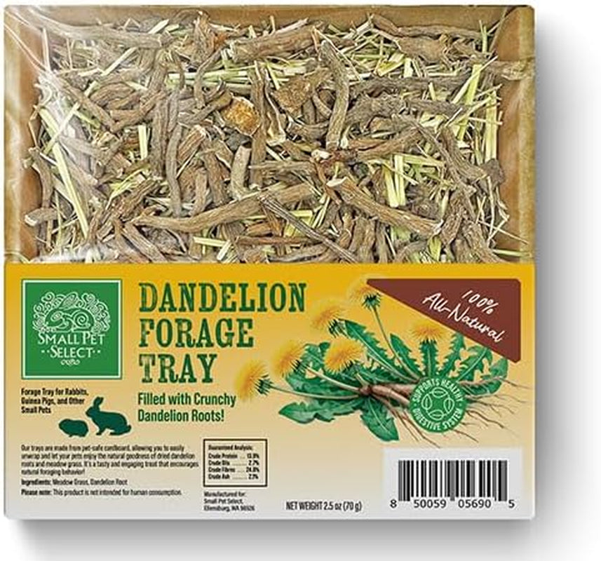 small-pet-select-forage-tray-bundle-rabbits-guinea-pigs-3-pack-dandelion-flower-herb-mix-2-5-oz-each-natural-foraging-enrichment-for-rabbits-guinea-pigs-small-pets