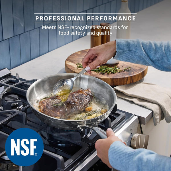 Pro Tri-Ply Stainless Steel, 12 Piece Pots and Pans Set5
