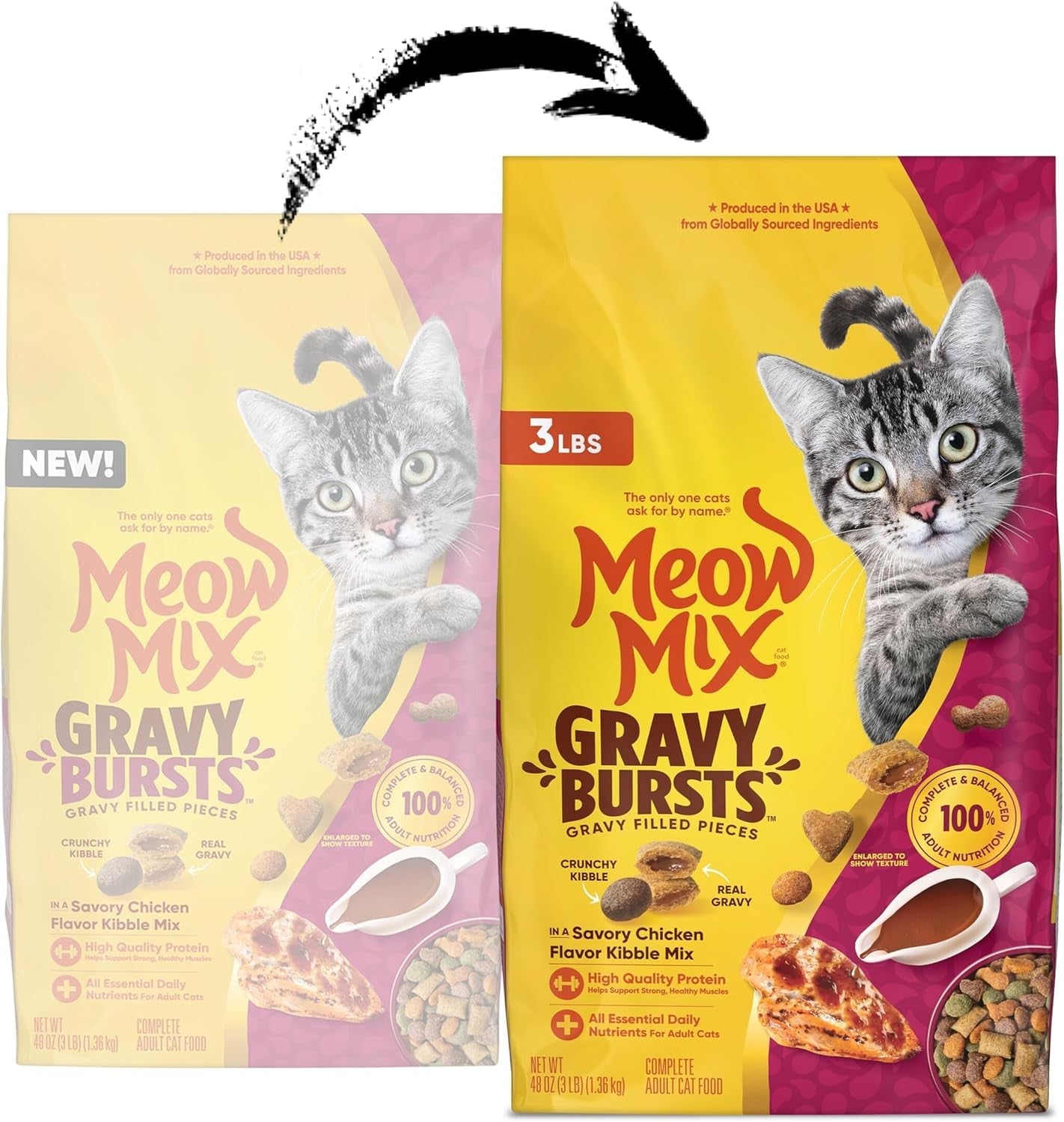 meow-mix-gravy-bursts-dry-cat-food-3-lb-bag-crunchy-cat-kibble-gravy-filled-pieces-100-complete-balanced-nutrition-for-adult-cats-high-quality-protein