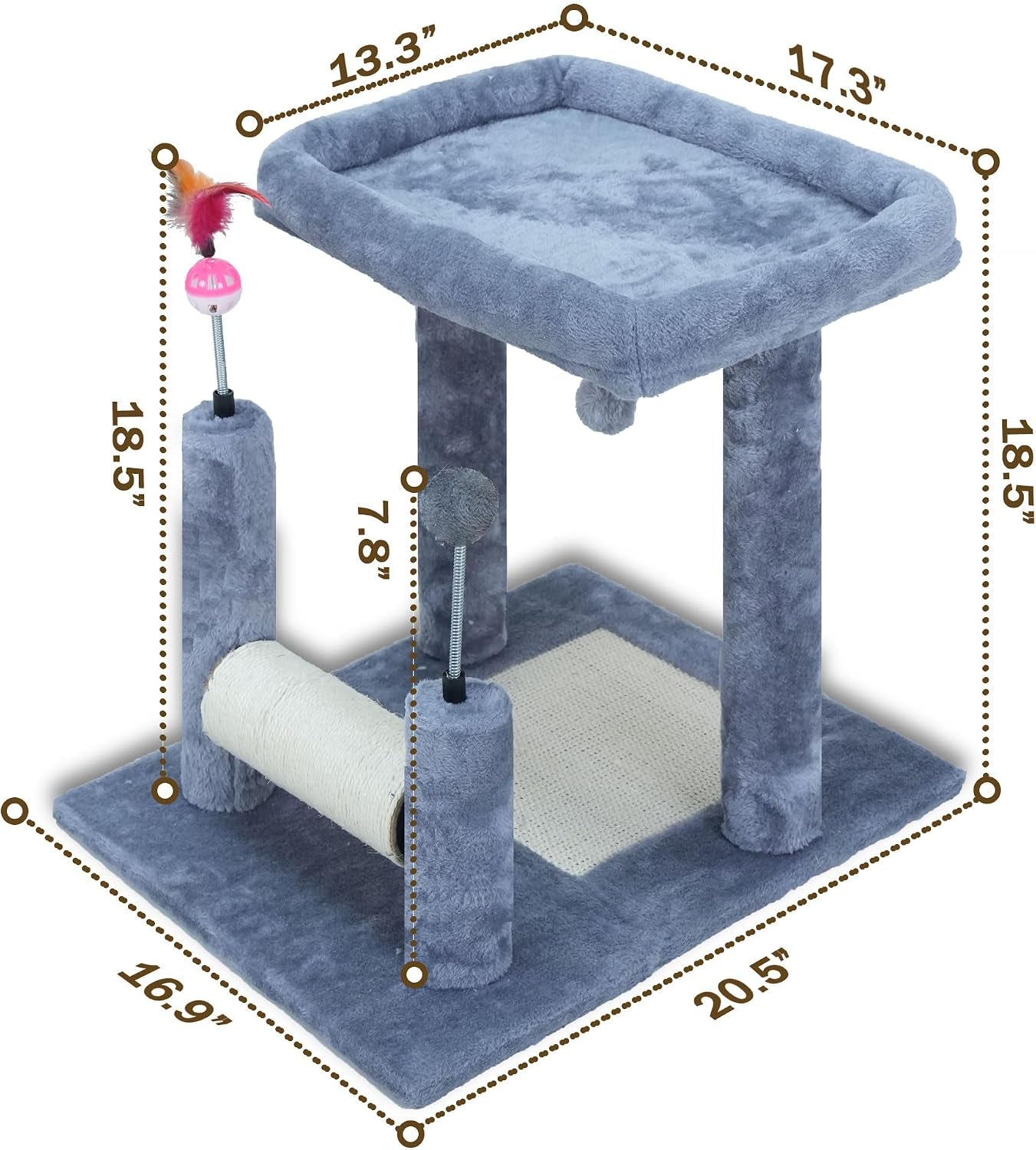 roypet-multifunctional-cat-scratching-posts-for-indoor-kittens-cat-scratching-posts-for-play-and-activity-scratching-posts-with-feather-toys-and-plush-perch-bed-grey
