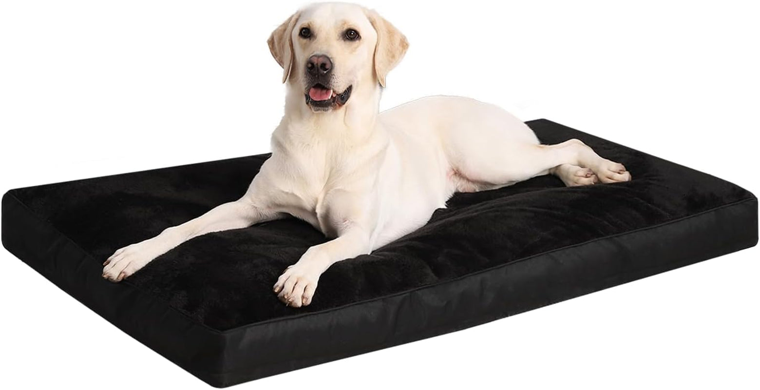 dog-crate-bed-waterproof-deluxe-plush-dog-beds-with-removable-washable-cover-anti-slip-bottom-pet-sleeping-mattress-for-large-medium-jumbo-small-dogs-41-x-27-inch-gray