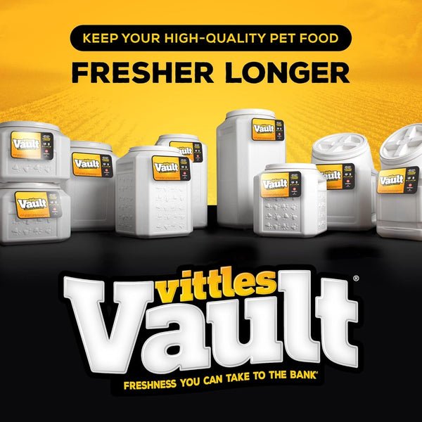 Gamma2 Vittles Vault Pet Food Storage Containers - Sealed Dog and Cat Food Storage Container, Fits up to 25Lbs, Made in the USA - [12"L X 13.75"H] | Made in USA, 12 Inch Long by 13.75 Inch Tall, Airtight Lid Keeps Kibble Fresh and Pests Out, a Durable Pantry Bin Design4
