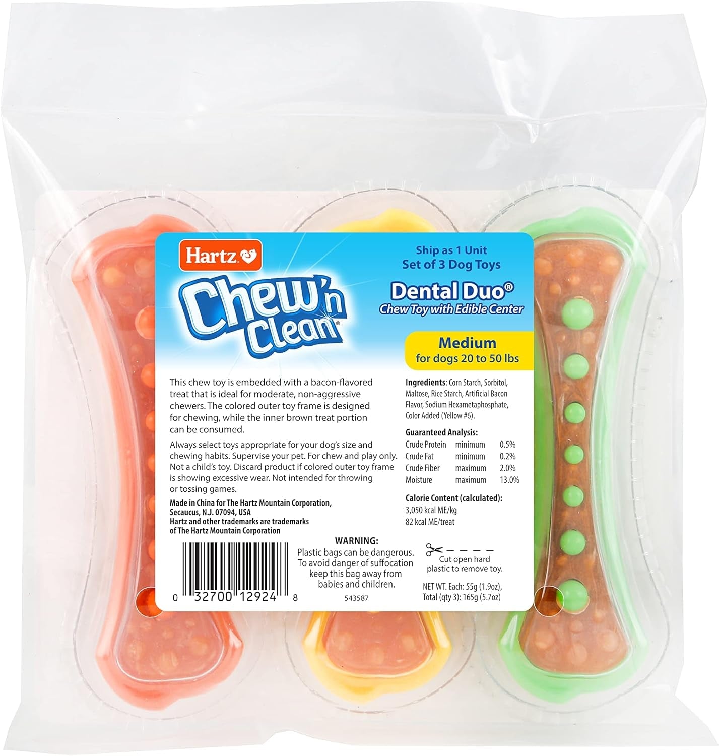 hartz-chew-n-clean-dental-duo-dog-treat-chew-toy-color-varies-medium-3-pack