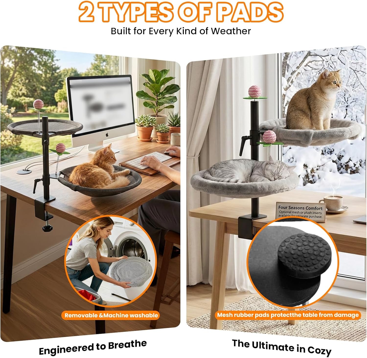 double-cat-desk-bed-360-rotating-adjustable-desk-mount-with-soft-faux-fur-breathable-mesh-accessories-ergonomic-cat-perch-for-remote-workers-gamers-and-office-staff-supports-up-to-44-lbs