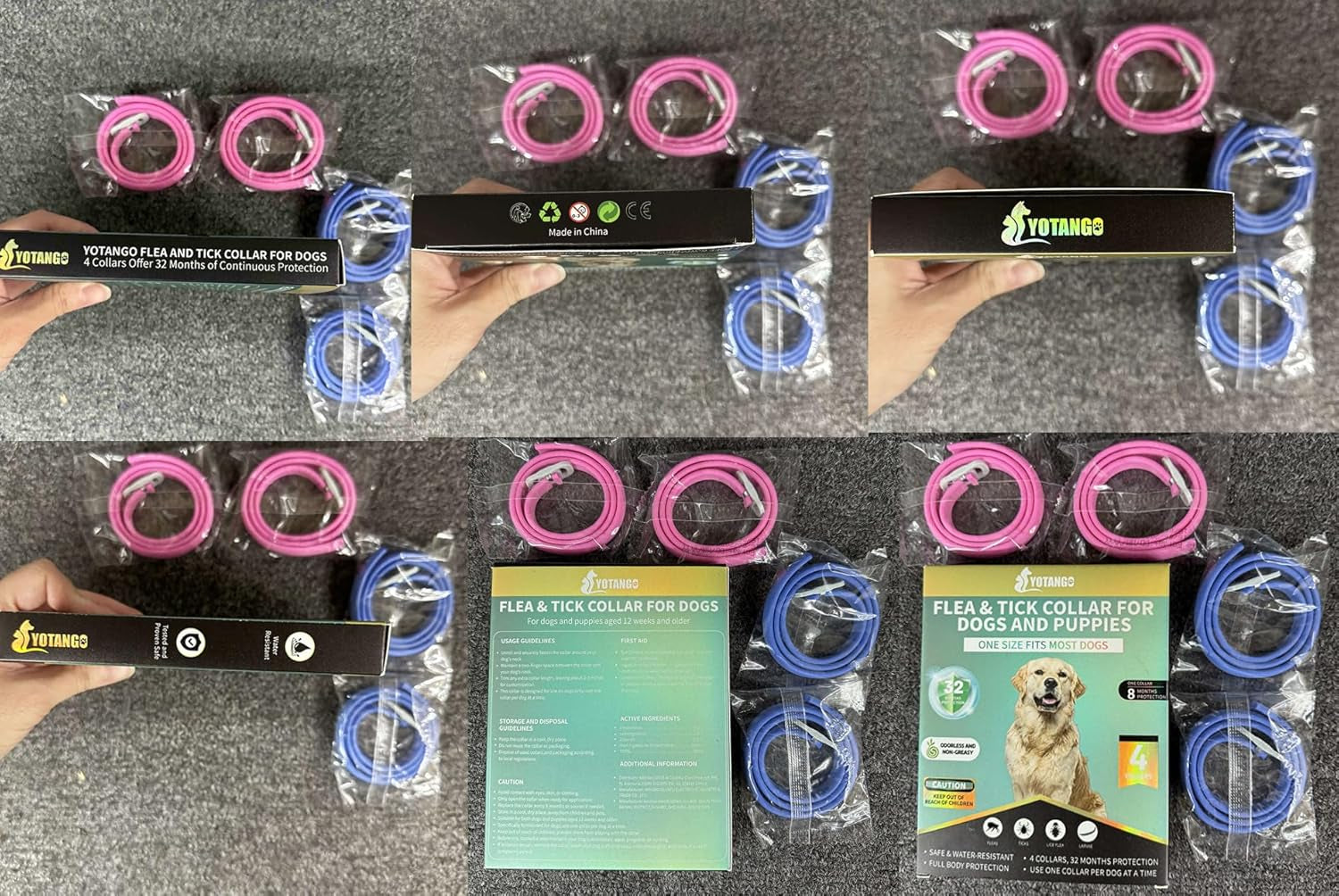 yotango-flea-collar-for-dogs-dog-flea-and-tick-collar-4-pack-32-months-waterproof-adjustable-and-lightweight-for-dogs-and-puppies-four-collars-offer-32-months-and-start-within-24-hours