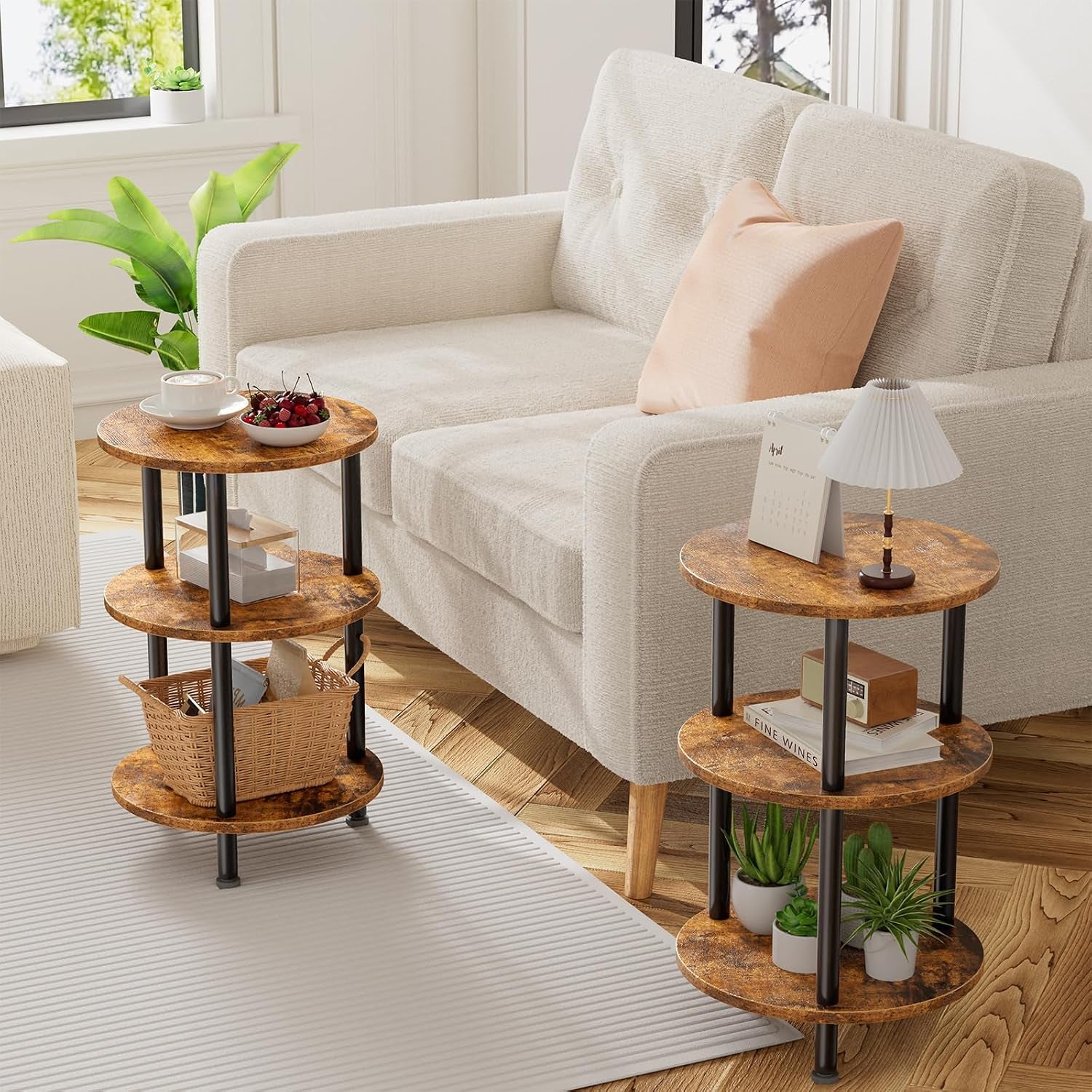 side-table-living-room-small-round-end-table-3-tiers-accent-table-for-small-spaces-rustic-brown