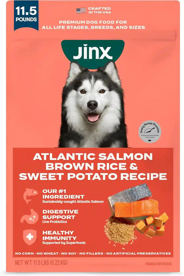 Jinx Dry Dog Food - Real Salmon, Brown Rice & Sweet Potato, 4Lb | Premium Kibble for Digestive Support & Healthy Immunity - No Fillers, All Lifestages (Puppy, Adult & Senior), Breeds & Sizes20
