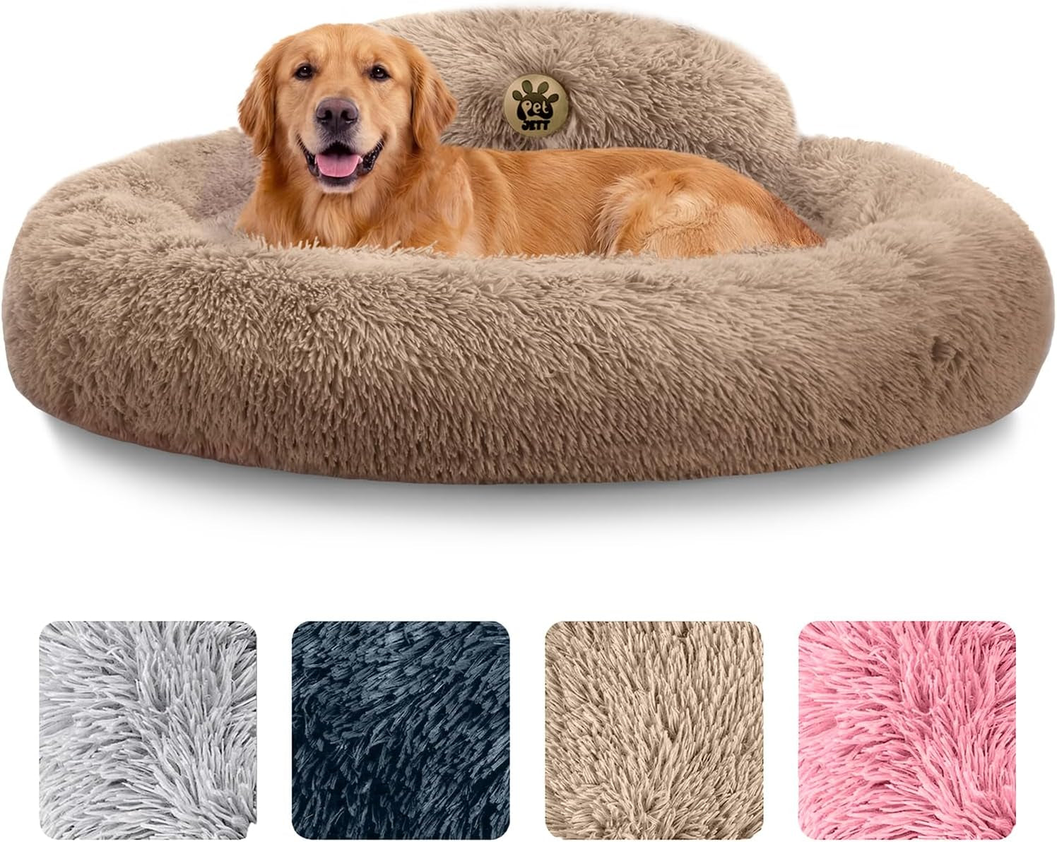petjett-calming-dog-bed-medium-size-dog-30-donut-bed-washable-dog-bed-anti-slip-super-soft-fluffy-plush-round-dog-bed-anti-anxiety-premium-comfort-pet-bed-fits-dogs-upto-45-lbs-dark-grey