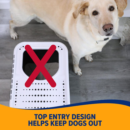 Arm & Hammer Premium Top Entry Litter Box with Filter to Clean Paws and Microban, Made in USA3