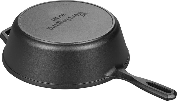 Pre-Seasoned Cast Iron Double Dutch Oven Pot with Skillet Lid, for Bread Baking, Outdoor, Campfire Cooking, 3 Quart6