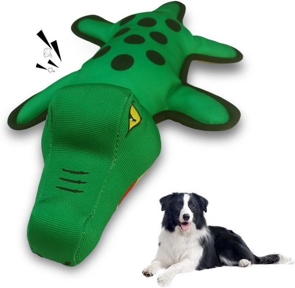 WOWBALA Dog Squeaky Toys Stretchable Crocodile for Interactive Tug of War | 24-31In Plush Chew Toy with Squeaker & Crinkle Paper, Pineapple Cotton, Ideal for Puppy Small Medium Dogs Indoor Outdoor Play11